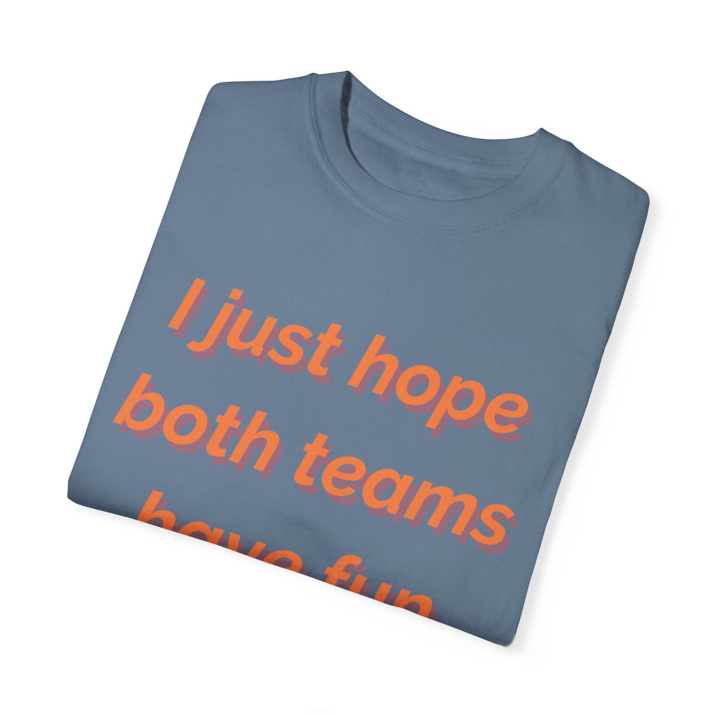 T-shirt Supporting Both Teams Blue Jean (unisex)