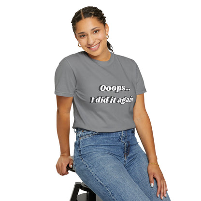 I did it again T-shirt Grey (Unisex)